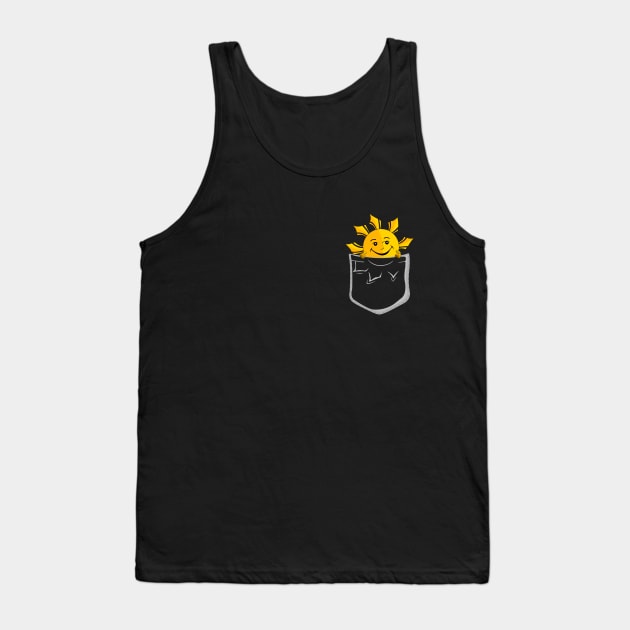 Sunshine in my Pocket Tank Top by Aine Creative Designs